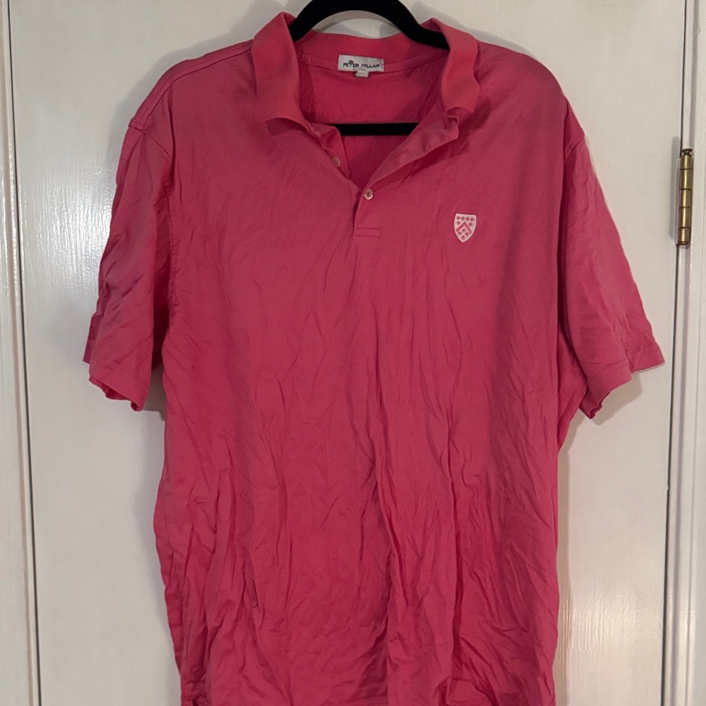 Peter Millar Coral Pink Short-Sleeve Polo